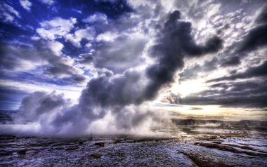 Iceland Geothermal Genie Landscape Hdr Photography