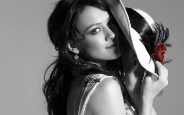 Hilary Duff Black And White Fashion Portrait Hd Photo