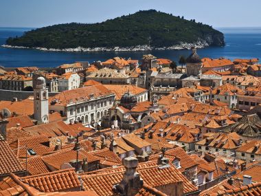 Historic Dubrovnik Croatia And Adriatic Sea Scenery