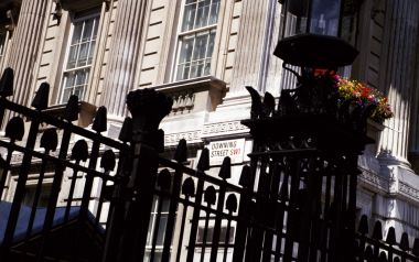 英国伦敦唐宁街街景