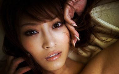Japanese Idol Girl Warm Light Closeup Portrait