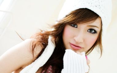 Japanese Idol Girl Winter Outfit Portrait Photo