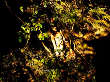 Kasumi Nakane Forest Warm Light Portrait Photography