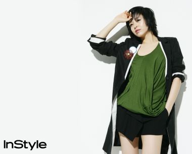 韩国女明星InStyle杂志干练休闲时尚写真大片