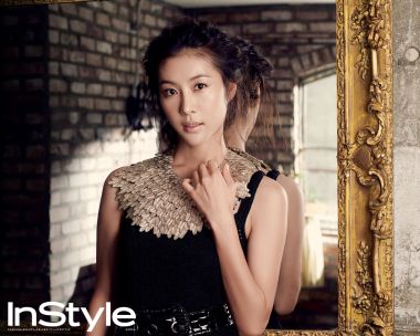 Korean Instyle Magazine Actress Retro Luxury Fashion Portrait