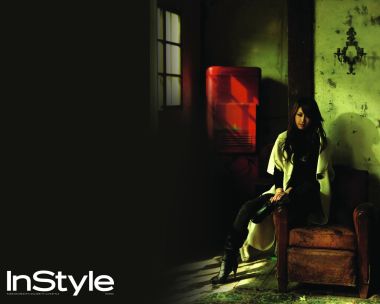 Korean Instyle Magazine Dark Vintage Female Celebrity Portrait