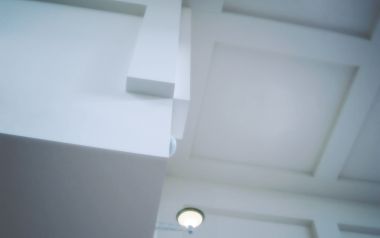 现代极简主义纯白室内建筑细节