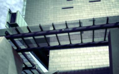 Modern Architectural Geometric Lines And Glass Facade