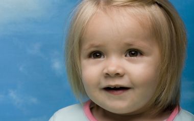 Cute Little Blonde Toddler Girl Portrait Photography