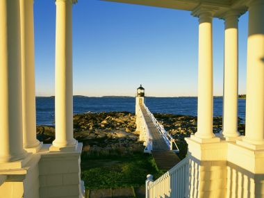 Marshall Point Lighthouse Port Clyde Maine Coastal Seaview