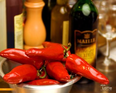 Red Chili Peppers And Maille Condiment