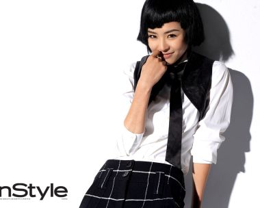 InStyle Korea Short Hair Elegant Woman Fashion Portrait