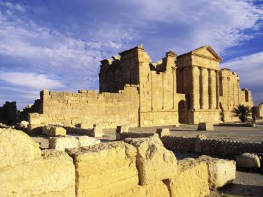 Roman Ruins Minerva Jupiter Junon Temples Tunisia
