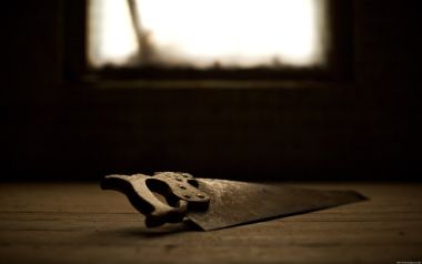 Warm Light Dark Tone Old Hand Saw Still Life Photography