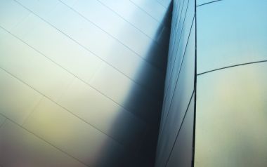 secret fold 现代抽象建筑金属外立面渐变光影摄影