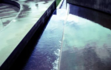 Modern Concrete Architecture Water Reflection