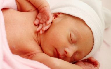 Sleeping Newborn Baby Close Up Photography
