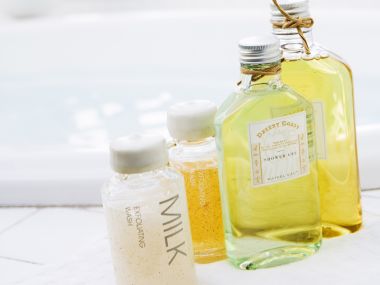 Natural Bath Body Care Products Sunlight Closeup