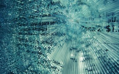 Shattered Bulletproof Glass Radial Crack Macro Closeup