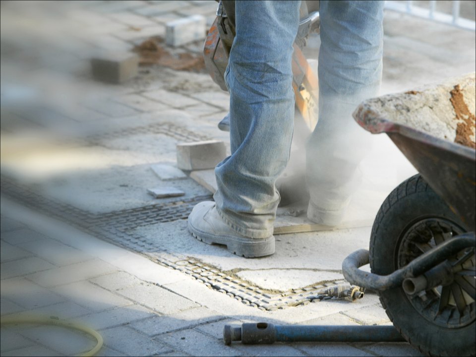 Construction Site Work Scene