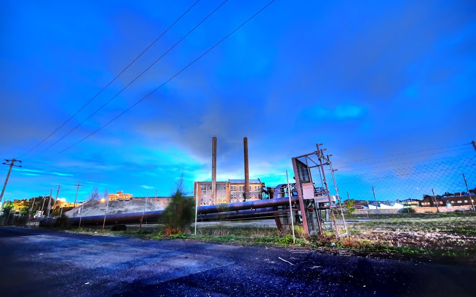 Australia Sydney Industrial Zone Dusk Blue Sky Industrial Facilities Photography