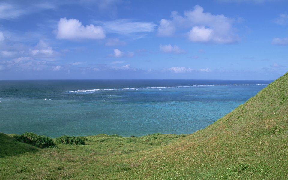 日本冲绳海滩自然风光