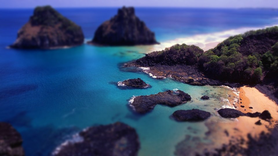 Brazil Coastline Tilt Shift Landscape