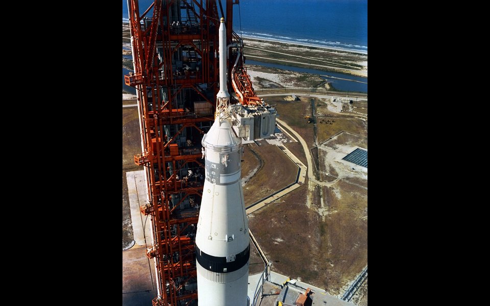 Kennedy Space Center Rocket Launch Pad Scene