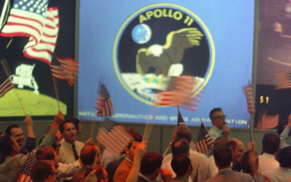 Apollo 11 Mission Celebration Scene