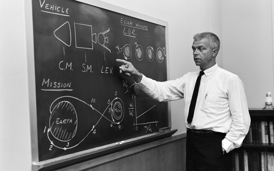NASA Apollo Program Space Mission Explanation Scene