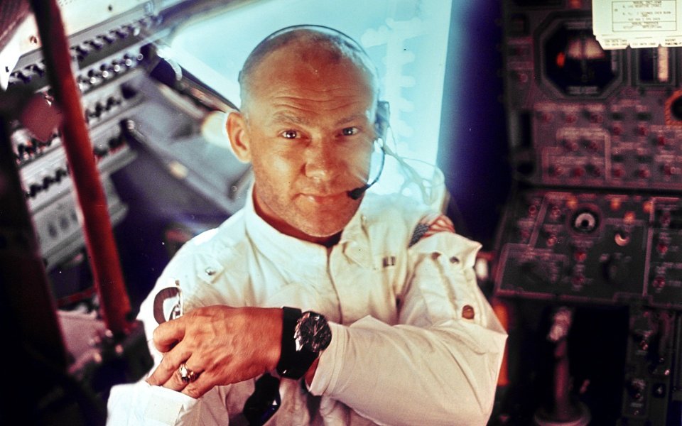 American Astronaut Operating Control Panel Inside Spacecraft