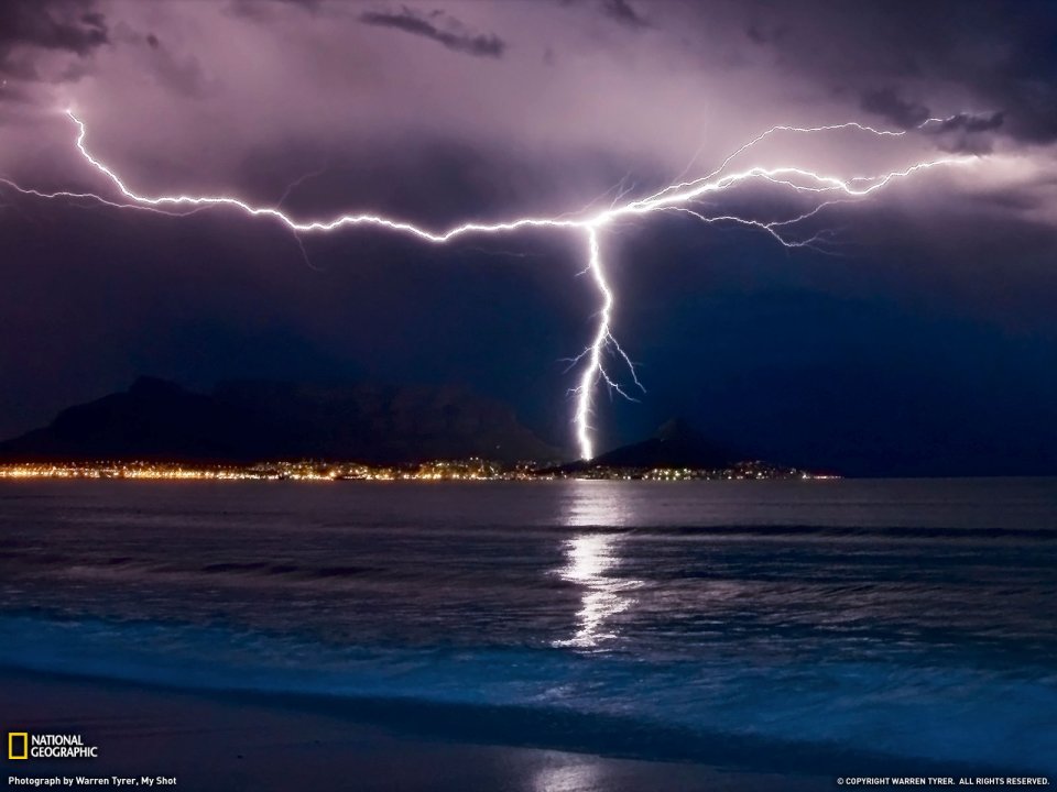 Lightning Over Cape Town