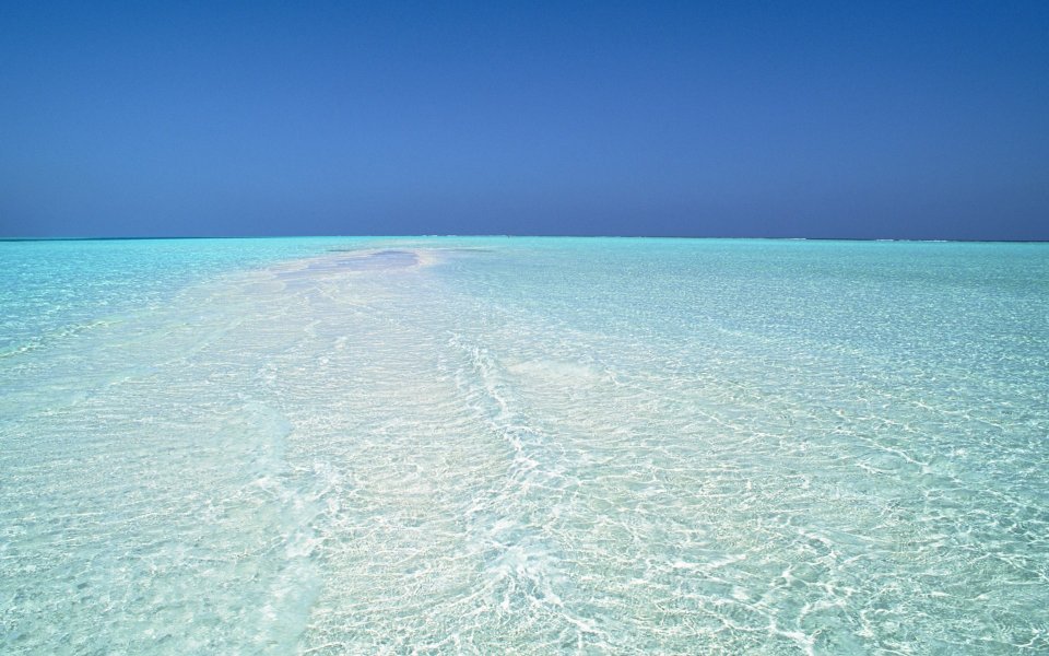 Maldives Aquamarine Shallow Sea View