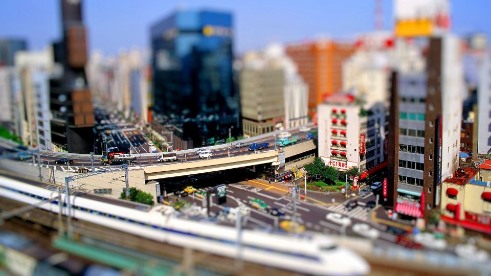 日本东京移轴摄影城市景观
