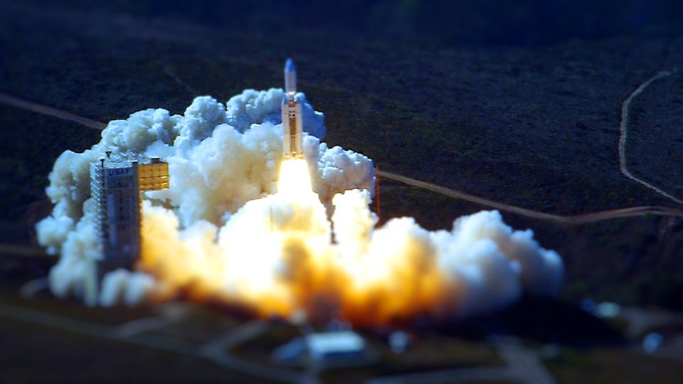 Rocket Launch Tilt Shift Wallpaper