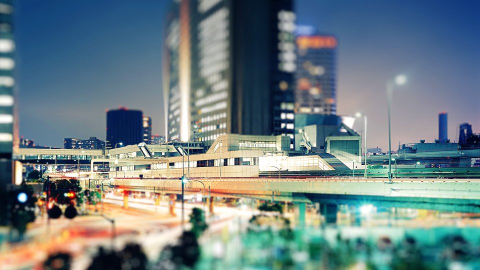Japan Tokyo Tilt Shift City Night View