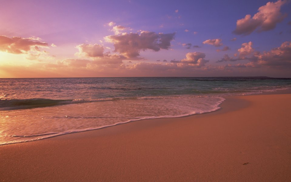 Japan Okinawa Beach Sunset Seascape