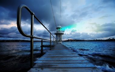 Australia Sydney Lighthouse Wooden Pier