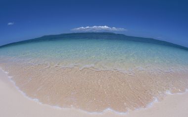Japan Okinawa Clear Beach And Blue Sky