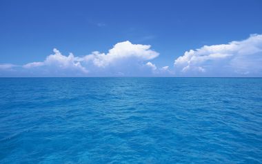 Blue Ocean And Clear Sky At Okinawa Beach
