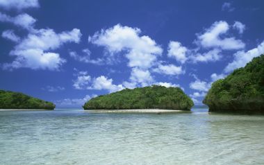 日本冲绳海滩自然风光
