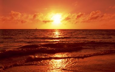 Okinawa Beach Sunset Seascape