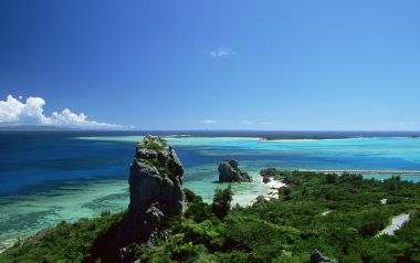 日本冲绳海滩自然风光