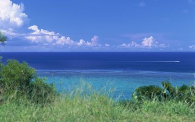 Japan Okinawa Beach Blue Sea Sky Nature Scenery
