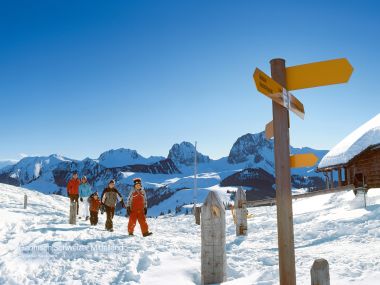 瑞士甘特里施山区伯尔尼高地滑雪场景