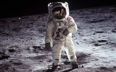Apollo Program Astronaut On Lunar Surface