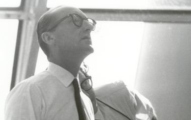 Architect Ludwig Mies Van Der Rohe At Construction Site