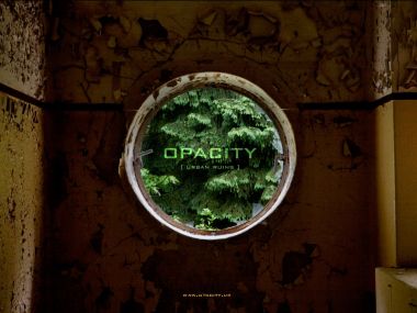 OPACITY 城市废墟中的圆形窗户与窗外绿植