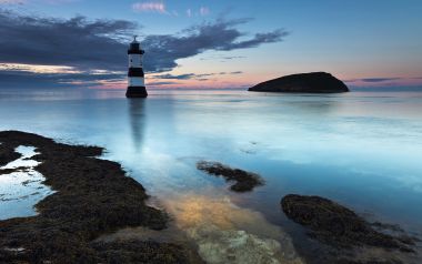 Penmon Lighthouse Dawn Seascape