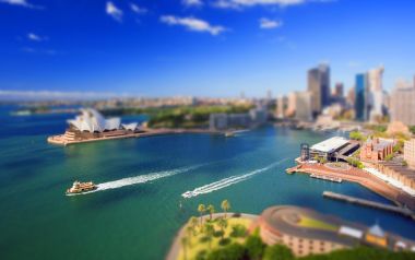 Australia Sydney Opera House Harbour Tilt Shift Photography